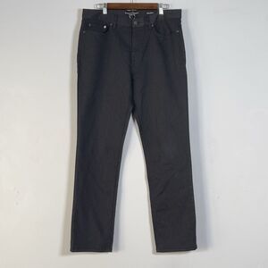 Banana Republic Traveler Pants Chino Mens 35x32 Slim Fit Charcoal Gray Stretch